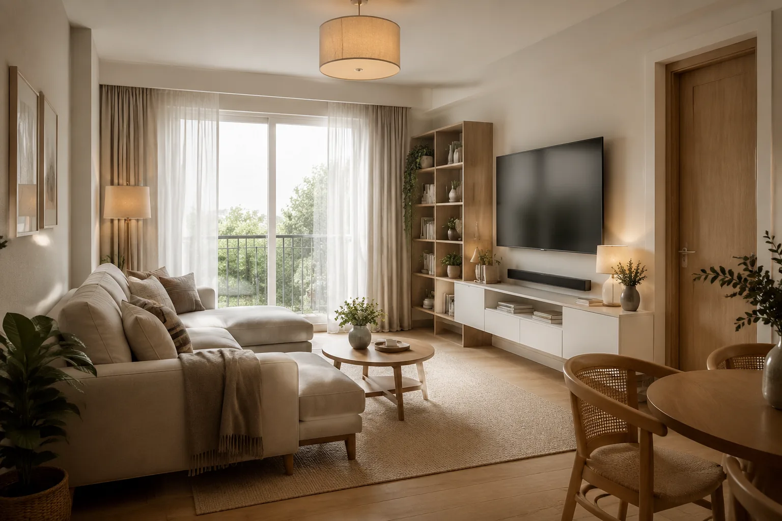 Küçük Salon Nasıl Büyük Gösterilir? için 1. farklı uygulama örneği